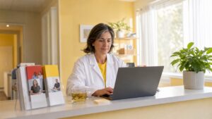 Healthcare worker scheduling opioid treatment appointments