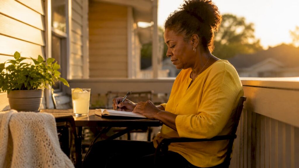 Woman journaling about Suboxone stigma