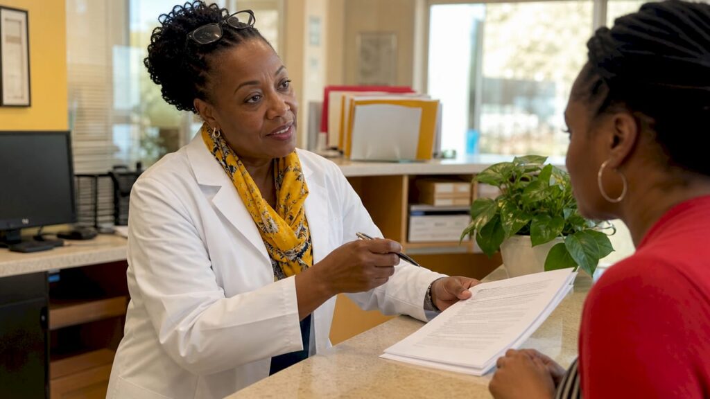 Healthcare provider reviewing buprenorphine DEA waiver documents